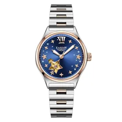 Đồng Hồ Nữ Kassaw Automatic K1009-2 Màu Bạc Xanh Đậm