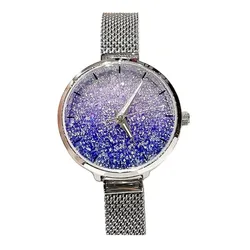 Đồng Hồ Nữ Melissa Quartz F8261 Màu Bạc Tím