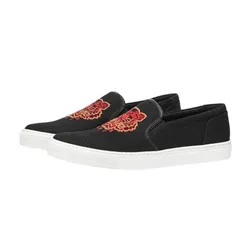 Giày Slip On Nữ Kenzo Embroidered-Tiger  Màu Đen Size 35