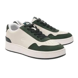 Giày Thể Thao Nam Lacoste Ace Clip Leather Trainers 46SMA0033 1R5 Màu Trắng Phối Xanh Lá Size 8.5