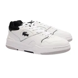Giày Thể Thao Nam Lacoste Lineshot Contrasted Collar Leather Trainers 47SMA0061 147 Màu Trắng Size 40.5