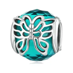 Hạt Vòng Charm Nữ Lili Jewelry Đính Đá CZ Cỏ 4 Lá May Mắn Daleyza LILI_088590 3 Màu Xanh Bạc