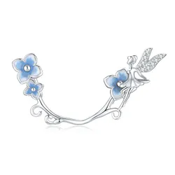 Hạt Vòng Charm Nữ Lili Jewelry Đính Đá CZ Hình Hoa Cẩm Tú Cầu Aitana LILI_087513 5 Màu Xanh Bạc