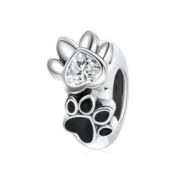 Hạt Vòng Charm Nữ Lili Jewelry Đính Đá CZ Hình Thú Cưng My Friend LILI_085162 8 Màu Bạc