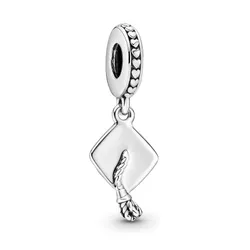 Hạt Vòng Charm Pandora Graduation Cap Dangle Charm 791892 Màu Bạc