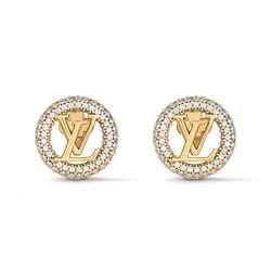 Khuyên Tai Nữ Louis Vuitton LV Louise By Night Earrings M00757 Màu Vàng Gold