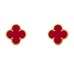 Khuyên Tai Nữ Van Cleef & Arpels Sweet Alhambra Earrings VCARD40400 Màu Vàng Hồng