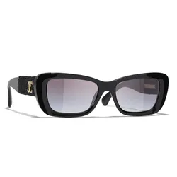 Kính Mát Chanel Rectangle Sunglasses CH5514 C622S6 Màu Đen