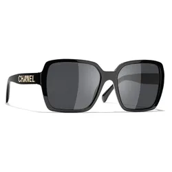 Kính Mát Chanel Square Sunglasses CH5408 C622S4 Màu Đen