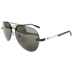 Kính Mát Nam Montblanc Sunglasses MB0018S 001 60 Màu Xám Đen