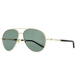 Kính Mát Nam Montblanc Sunglasses MB0068S-002 61 Màu Xanh Vàng