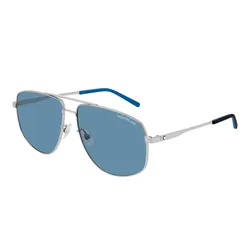 Kính Mát Nam Montblanc Sunglasses MB0102S-003 60 Màu Xanh Bạc