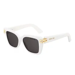 Kính Mát Nữ Dior White Square Sunglasses CDior S1I Màu Trắng Xám