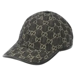 Mũ Gucci Common GG Denim Ball Cap Black 656206-3HAF8-1060 Màu Đen Xám Size M