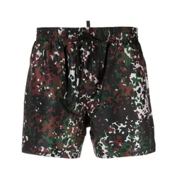 Quần Short Nam Dsquared2  Swimming D7B544607 Màu Nâu/Xanh Size 48