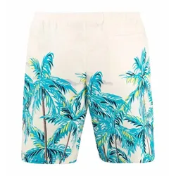 Quần Short Nam Palm Angels  Swimming Shorts 0030343 Màu Trắng Xanh Size XS