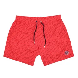 Quần Short Nam Philipp Plein Logo Swimming Trunk CUPP13 Màu Đỏ Size S