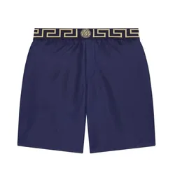 Quần Short Nam Versace Greca Border Boardshorts ABU01023 Màu Xanh Navy Size M