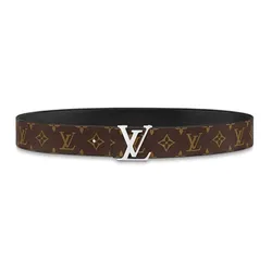 Thắt Lưng Nam Louis Vuitton LV Initiales Double Sided Belt 40MM M9821V Màu Nâu Đen Size 85