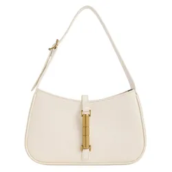 Túi Đeo Vai Nữ Charles & Keith CNK Cesia Metallic Accent Shoulder Bag 20151402 Màu Kem