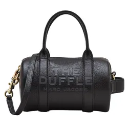 Túi Trống Nữ Marc Jacobs The Leather Mini Duffle Black Bag 2S4HCR032H02 Màu Đen