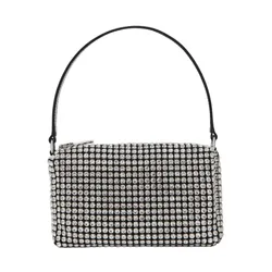 Túi Xách Tay Nữ Alexander Wang Heiress Pouch In Crystal Mesh 2019P0813J100 Màu Đen