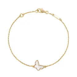 Vòng Đeo Tay Nữ Van Cleef & Arpels Sweet Butterflies Bracelet VCARF69000 Màu Vàng Gold
