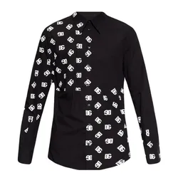 Áo Sơ Mi Nam Dolce & Gabbana D&G Martini Logo G5IX8T GF120 N0000 Màu Đen Size 37