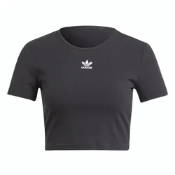 Áo Croptop Nữ Adidas Essentials Rib Tshirt II8057 Màu Đen Size XS