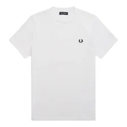 Áo Phông Nam Fred Perry Ringer Tshirt M3519 Màu Trắng Size S