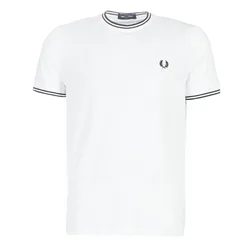 Áo Phông Nam Fred Perry Twin Tipped Tshirt Màu Trắng Size S