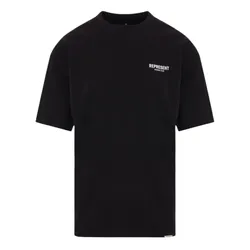 Áo Phông Nam Represent Black With White Logo Printed OCM409-01 BLACK Tshirt Màu Đen Size M