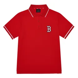 Áo Polo MLB Logo Basic Overfit Collar Short Sleeve Boston Red Sox 31TSQ2131-43R Màu Đỏ Size M