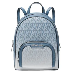 Balo Nữ Michael Kors MK Jaycee Extra Small Ombre Logo Convertible Backpack 35S4G8TB1B Màu Xanh Denim