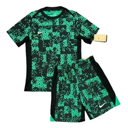 Bộ Quần Áo Cộc Tay Nam Nike Academy Allover Print Dri-Fit FN2412-324/FN2414-324 Màu Xanh Lá Size M