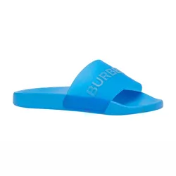 Dép Nam Burberry Embossed Logo Furley Slides Màu Xanh Biển Size 39