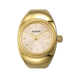 Đồng Hồ Dạng Nhẫn Nữ Fossil Watch Ring Two-Hand Stainless Steel ES5246 Màu Vàng Gold