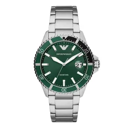 Đồng Hồ Nam Emporio Armani Diver AR11338 Màu Bạc Xanh