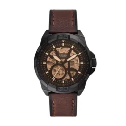 Đồng Hồ Nam Fossil Bronson Automatic Brown LiteHide™ Leather Watch ME3219 Màu Nâu