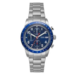 Đồng Hồ Nam Fossil Sport Tourer FS6047 Chronograph 42mm Màu Bạc Xanh