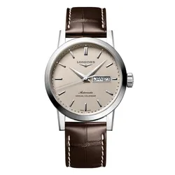 Đồng Hồ Nam Longines Annual Calendar L4.827.4.92.2 Màu Nâu Bạc