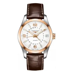 Đồng Hồ Nam Longines Conquest Classic GMT Watch L2.799.5.76.3 Màu Nâu