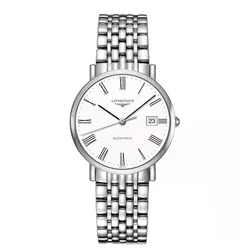 Đồng Hồ Nam Longines Elegant Watch L4.810.4.11.6 37mm Màu Bạc