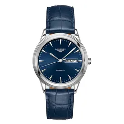 Đồng Hồ Nam Longines Flagship L4.899.4.92.2 Màu Xanh Navy Bạc