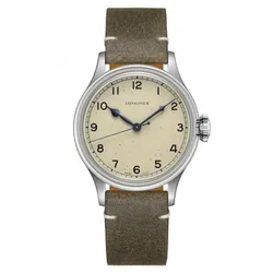 Đồng Hồ Nam Longines Heritage Military L2.819.4.93.2 Màu Vàng Nhạt