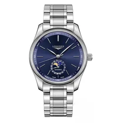 Đồng Hồ Nam Longines Master Moonphase L2.909.4.92.6 Màu Xanh Bạc