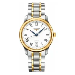 Đồng Hồ Nam Longines Master Watch L2.628.5.11.7 38.5mm Màu Vàng/Bạc