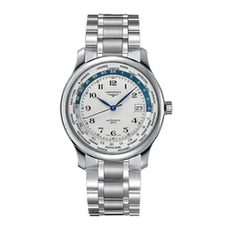 Đồng Hồ Nam Longines Master Worldtime GMT L2.631.4.70.6 Màu Bạc