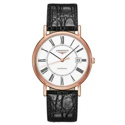 Đồng Hồ Nam Longines Presence Automatic Roman L4.921.1.11.2 Màu Đen Trắng