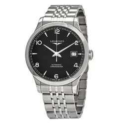 Đồng Hồ Nam Longines Record L2.820.4.56.6 Màu Bạc Đen